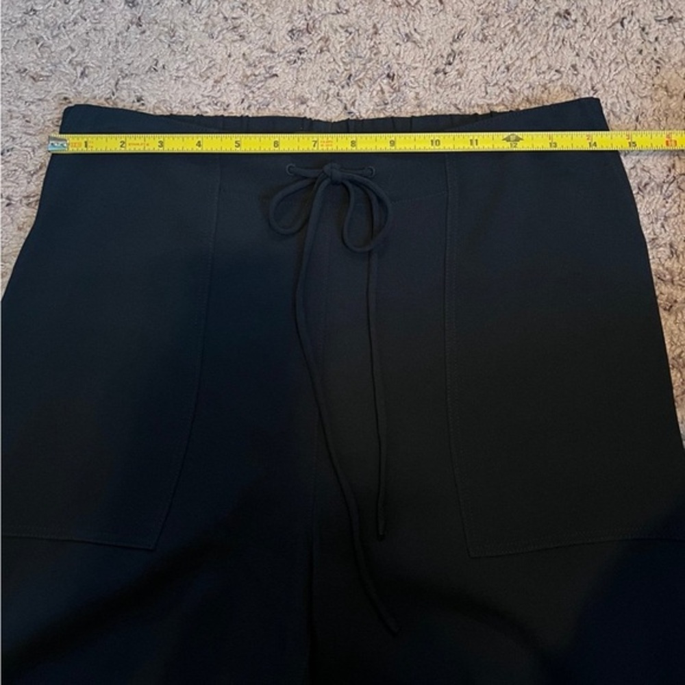 Theory | Women's Drawcord Short Rosina Crepe in Navy Blue Size 4 - Picture 6 of 8